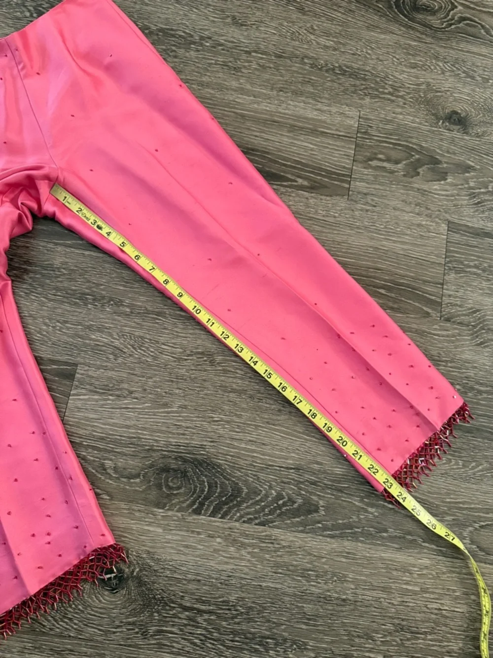Ann Taylor Silk Beaded Trousers and Crop Top Set - Picture 10 of 11